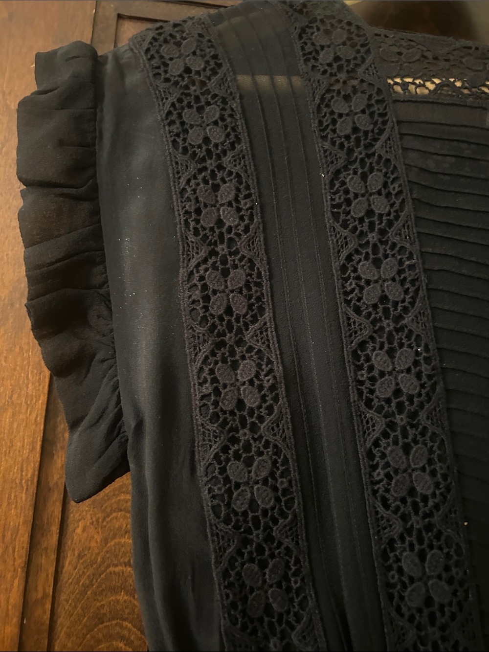 Ulla Johnson Black Lace-Trim Dress - Elegant - Picture 9 of 11